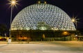 Desert Dome Henry Doorly Zoo Omaha at night Royalty Free Stock Photo