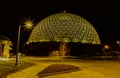 Desert Dome Henry Doorly Zoo Omaha at night Royalty Free Stock Photo