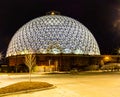 Desert Dome Henry Doorly Zoo Omaha at night Royalty Free Stock Photo