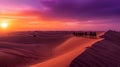 Desert Dreams: Sunset Serenity./n Royalty Free Stock Photo