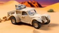 Desert Dune-buggy Toy Car Miniature For Tabletop Wargaming Royalty Free Stock Photo