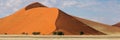 Desert dune panorama, Sossusvlei, Namibia