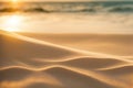 Desert Dunes in Golden Sunset Light Royalty Free Stock Photo