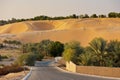 Desert dunes in Liwa oasis, United Arab Emirates Royalty Free Stock Photo