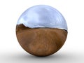 Desert environment reflection - sphere