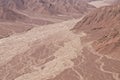 Desert Flood Plain, Nasca Royalty Free Stock Photo