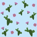 Desert flowers background