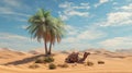 Desert Haven: Oasis of Tranquility Royalty Free Stock Photo