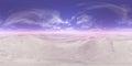 Desert HDRI 360 panorama background 3d rendering Royalty Free Stock Photo