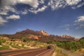 Desert Highway in American South West Royalty Free Stock Photo