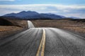 Desert Highway, Death Valley Royalty Free Stock Photo