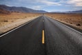 Desert Highway, Death Valley Royalty Free Stock Photo