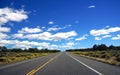 Desert highway with horizon Royalty Free Stock Photo