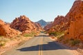 Desert highway scenic Royalty Free Stock Photo