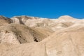 Desert hills on blue sky background