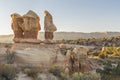 Desert Hoodoos in Devil`s Garden Royalty Free Stock Photo