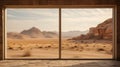 Desert Horizons: Gazing Through a Window Into the Expansive Arid Wilderness