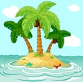 Desert island Royalty Free Stock Photo