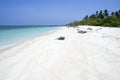 Desert island beach white sand philippines Royalty Free Stock Photo