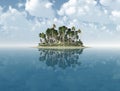 Desert island Royalty Free Stock Photo