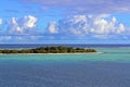 Desert island in South Pacific, Micronesia Royalty Free Stock Photo