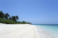 Desert island white sand beach background Royalty Free Stock Photo