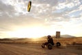 Desert Kite Buggying Royalty Free Stock Photo