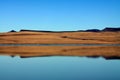 Desert Lake Dry Hills Reflection Royalty Free Stock Photo