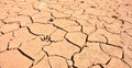 Cracked ground due to lack of water Royalty Free Stock Photo