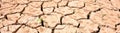 Cracked ground due to lack of water Royalty Free Stock Photo