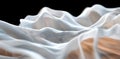 The desert landscape in this abstract futuristic rendering has dark geometric patterns