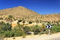 Desert landscape in Antiatlas Mountains Royalty Free Stock Photo