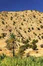 Desert landscape in Antiatlas Mountains Royalty Free Stock Photo