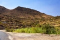 Desert landscape in Antiatlas Mountains Royalty Free Stock Photo