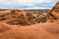 Desert landscape in Arches National Park Royalty Free Stock Photo