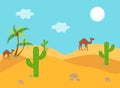 Desert landscape background Royalty Free Stock Photo