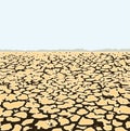 Desert landscape, vector Royalty Free Stock Photo