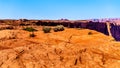 The desert landscape at the famous Horseshoe Bend of the Colorado River near Page, Arizona Royalty Free Stock Photo