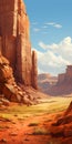 Breathtaking Canyon Painting With Hyperrealistic Details - 32k Uhd Wallpaper