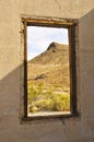 Desert Landscape in Ghost Town Royalty Free Stock Photo