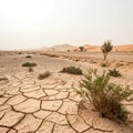Desert Landscape Global Warming Concept Royalty Free Stock Photo