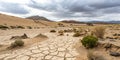 Desert Landscape Global Warming Concept Royalty Free Stock Photo