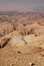 Desert landscape in jordan