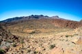 Desert landscape from Las Canadas caldera of Teide volcano. Mirador (viewpoint) Minas de San Jose Sur.