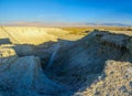 Desert landscape, and marlstone rock formation