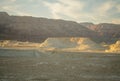 Desert landscape, and marlstone rock formation