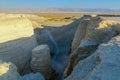 Desert landscape, and marlstone rock formation