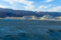 Desert landscape, and marlstone rock formation