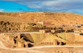 Desert landscape near Ait Ben Haddou village in Morocco Royalty Free Stock Photo