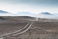 Desert landscape on the plateau Altiplano, Bolivia Royalty Free Stock Photo